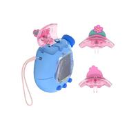 Top Cover Case for Tamagotchi Paradise - PC Protective Cover with Lanyard, Comfortable Portable Anti-Scratch Skin for Pet Game Machine (Pink Flower)