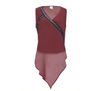 Top Crepe Style Gauge - female - PINKO - Sleeveless Tops - Red - M - Tops M