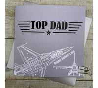 TOP DAD - PLANE FATHER'S DAY BIRTHDAY CARD (D26-17)