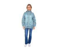 Top Demand New Ladies Womens Printed Kagoul Mac Rain Coat lightweight Waterproof Hood Jacket Top (UK, Alpha, L, Regular, Regular, Blue Polka)