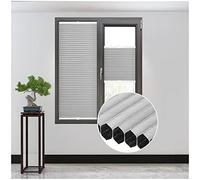 Top Down Bottom Up Cellular Shades, Cordless Honeycomb Pleated Blinds, Blackout/thermal Insulated Cellular Blinds, Pleated Window Roller Shades,Grey-25x100cm/9.8 * 39.4in