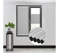 Top Down Bottom Up Cellular Shades, Cordless Honeycomb Pleated Blinds, Blackout/thermal Insulated Cellular Blinds, Pleated Window Roller Shades,Grey-55x200cm/21.7 * 78.7in