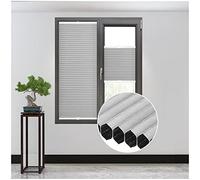 Top Down Bottom Up Cellular Shades, Cordless Honeycomb Pleated Blinds, Blackout/thermal Insulated Cellular Blinds, Pleated Window Roller Shades,Grey-100x100cm/39.4 * 39.4in