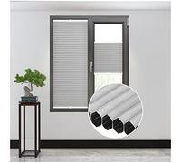 Top Down Bottom Up Cellular Shades, Cordless Honeycomb Pleated Blinds, Blackout/thermal Insulated Cellular Blinds, Pleated Window Roller Shades,Grey-25x180cm/9.8 * 70.9in