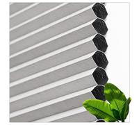 Top Down Bottom Up Honeycomb Blinds Grey Blackout Cellular Shades Thermal Pleated Window Treatments 50 75 90 115 130cm Sizes 65x180cm (25.6"x70.9")