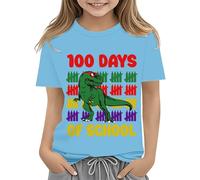 Top Electronics for Girls First Day of School Shirt in My Pre School Shirt Toddler Kindergarten Shirts Girls Tops Size 8 (Light Blue, 6-7 Years)