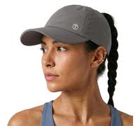 TOP-EX ChicPony™ Womens Baseball Cap, Hidden Ponytail Hole Messy Bun Hat, UVCoolix™ Cooling UPF 50+ Sun Hat, Ladies Lightweight Sports Cap Athleisure Casual UV Protection - Dove Grey, One Size