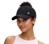 TOP-EX ChicPony™ Womens Baseball Cap, Hidden Ponytail Hole Messy Bun Hat, UVCoolix™ Cooling UPF 50+ Sun Hat, Ladies Lightweight Sports Cap Gym Workout Dad Hat Breathable - Midnight Black, One Size