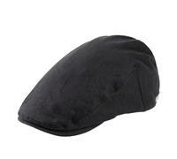 TOP-EX Mens Flat Caps 100% Linen Summer Breathable Peaked Cap Cotton Lined Ivy Gatsby Cap Casual Sun Cap Black M/L