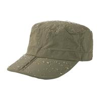 TOP-EX Men's Waterproof Army Hat - Foldable Brim Cadet Military Cap for Golf, Running, Outdoor, Dad Baseball Cap (Army Green, XXL Extra Large, Big Head Oversize)