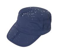 TOP-EX Men's Waterproof Army Hat - Foldable Brim Cadet Military Cap for Golf, Running, Outdoor, Dad Baseball Cap (Navy, X-Large XL, Big Head Oversize)