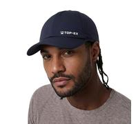 TOP-EX UVCoolix™ Mens Cooling Baseball Cap UPF 50+ Sun Protection Hat for Big Heads, Quick Dry Golf Running Outdoor Sports, Lightweight Breathable Mesh, Adjustable Soft Hat, Stealth Black, M/L