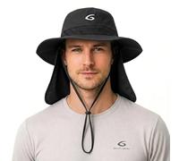 TOP-EX UVCoolix Outdoor Sun Hat Boonie Neck Flap for High Heat,Cooling + UV Shielding System for Desert,Mountain,Open Trails,Long Days Outdoors,Adults Black