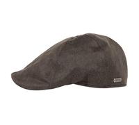 TOP-EX Waterproof Winter Flat Cap for Men Faux Leather Ivy GatsbyCap for Driving, Walking, Golfing Cap for Large Heads Black XL/XXL