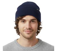 TOP-EX Waterproof Wooly Fleece Lined Beanie for Men Women Winter Cold Weather Warm Thermal Knit Hats Gifts Dad Christmas Big Heads Navy Blue X-Large XX-Large XL XXL