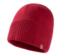 TOP-EX Winter 100% Merino Wool Fisherman Beanie Hat Men Women Warm Trawler Hat Fleece Lined Thermal Wooly Hats Cold Weather for Golf Running, Red M/L