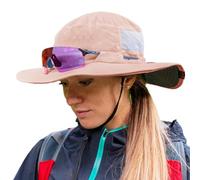 TOP-EX Women’s Wide Brim Sun Hat UPF 50+ UV Protection Summer Hat with Ponytail Hole Foldable Outdoor Cap for Hiking Fishing Beach Gardening (UK, Alpha, L, XL, Pink)