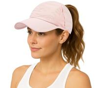 TOP-EX Womens Cooling High Ponytail Baseball Cap Baby Pink L/XL
