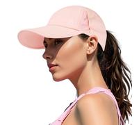 TOP-EX Womens High Ponytail Baseball Cap Pink L/XL