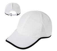 TOP-EX Womens High Ponytail Baseball Cap UPF 50 Lightweight Cooling Summer Hat Golf Tennis Jogging Walking Sweatproof Foldable S/M White-Black