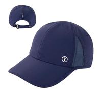 TOP-EX Womens High Ponytail Cap SPF 50 Waterproof Cooling Summer Baseball Hat Outdoor Work Active Sport Packable Adjustable Navy XS