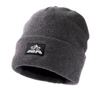 TOP-EX XXL 100% Merino Wool Beanie Hats for Men Women Winter Thermal Polar Fleece Lined Beanies for Cold Weather Ski Running Hunting Walking Grey XL/XXL