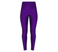 Top Fashion18 Ladies American High Waisted Slinky Disco Shiny Leggings Dancing Pants Size 8-22 Purple