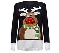 Top Fashion18 Unisex Men Women Xmas Special Tree Christmas 3D Jumper with LED Flashing Light UK Size 8-22