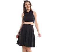 Top Fashion18 Women Plus Size Ladies Pleated Waist Band Midi Flared Swing Skater Skirt Dress Size 8-30 Black
