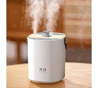 Top Fill Air Humidifier for Bedroom, Quiet Nano-scale Dual Spray Smart Shut-Off Dry-Burning Protection, 1.2L Tank, 10m Humidification, Rechargeable Silent Humidifier with Ambient Light, Easy to Fill