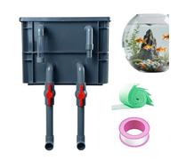 Top Filter For Aquarium | Trickle Filter Box|PP Aquarium External Filters Turnover Box For Circulation System|Fish Pond Filtration Device,Silent Design | Long-Lasting Turtle Pond Water Filters