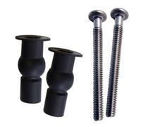 Top Fix Toilet Seat Grommet Set - Black