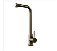 Top-Fix® VITO L-Neck Kitchen Mixer Tap - Antique Brass | Easy Top Fix Installation from Above | Modern Single Lever Kitchen Faucet | Durable & Stylish Design