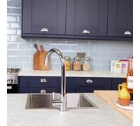 Top-Fix | Vito Swan Neck Style Kitchen Mixer Tap | Polished Chrome Finish - Polished Chrome