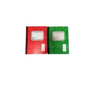 Top Flight 3-Subject Colored Marble Composition Book, 120 Sheets, Wide Rule, 9.75 x 7.5 Inches, 2 Books, Cover Color May Vary