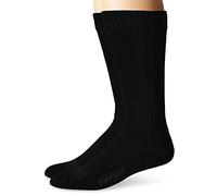 Top Flite Men's Diabetic Non-Binding Cushion Crew Ultra Dri Socks 2 Pair Pack, Black, Large