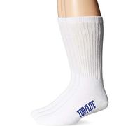 Top Flite Men's Sport Full Cushion Crew Socks 3 Pair Pack, White, Large