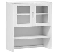(white) vidaXL Top for Highboard Wooden Furniture Top for Cabinet Solid Wood Pine
