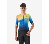 Top Free Speed 3 Race Short Sleeve Jersey Blue Yellow Rosso Corsa - XL