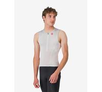 Top Free Speed 3 Sleeveless Jersey White Rosso Corsa - XL