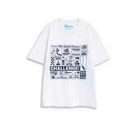 Top Gear Graphic Short Sleeved T-Shirt | Unisex Off-White | Officially Licensed Merch in White | Size: XL Top Gear White XL