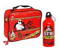 Top Gear® The Stig Power Freaks Kids Children Lunch Bag and Metal Water Bottle Set - BBC Top Gear TV Show Official Merchandise
