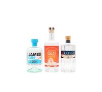 Top Gear Trio Alcohol - James May, Richard Hammond & Jeremy Clarkson Gin 70cl x 3 40% ABV Bundle