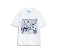 Top Gear Unisex Off-White Graphic Short Sleeved T-Shirt - X-Large