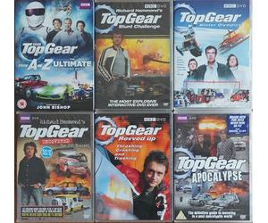 TOP GEAR'S BEST MOVIES 1-6 COLLECTION 1. TOPGEAR FROM A TO Z / 2. STUNT CHALLENGE / 3. WINTER OLYMPICS / 4. UNCOVERED / 5. REVVED UP / 6. TOP GEAR APOCALYPSE = ULTIMATE 6x DVD SET