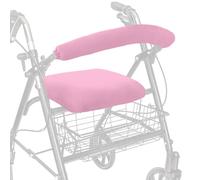 Top Glides Universal Rollator Walker Seat and Backrest Covers (Pink)