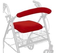 Top Glides Universal Rollator Walker Seat and Backrest Covers (Red)