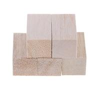 Top Grade Balsa Wood Blocks Wooden Cubes Square Sticks for Pine Art Models, Aircrafts Kit, Film Props, DIY Projects - Pack of 10, 50x30x30mm