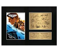 Top Gun Autograph Maverick Poster - Signed Tom Cruise Movie Film Print Display Signed A4 Printed Autograph Photo Picture Display No114, Black
