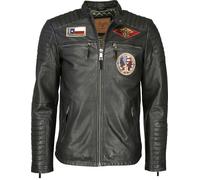Top Gun Beef, leather jacket XL Black